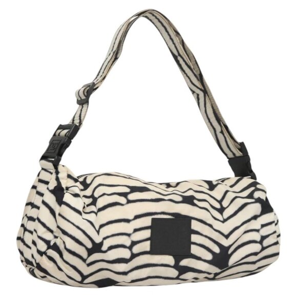 CHANEL Sports Shoulder Bag Nylon White Silver CC Auth bs24923 - Picture 1 of 16